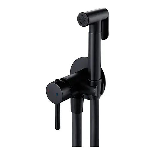 Гігієнічний душ прихованого монтажу Mixxus Premium Hans 002 MI5980, Чорний матовий - фото 1