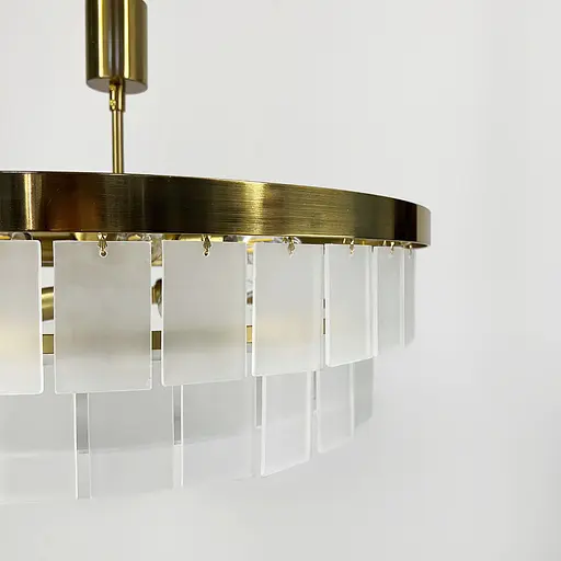 Подвесная люстра с акриловыми матовыми пластинами в 2-х размерах Ст. MJ 221 AB | Line F - фото 4