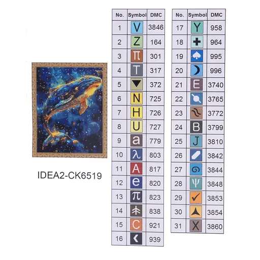 Набір з алмазною мозаїкою "Касатка" 40*50 см, IDEA2-CK6519, ТМ "99IDEAS" - фото 8