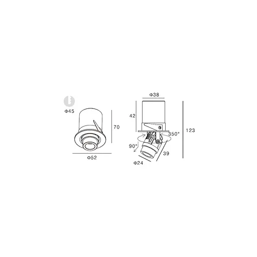 Точковий світильник Skarlat RSL74162 3W BK 4000K - фото 2