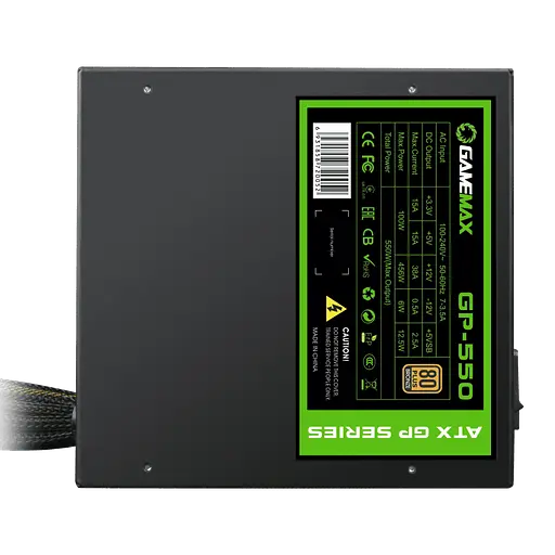 Блок питания GameMax GP-550 550W 80+ Bronze Black (GP-550) - фото 3