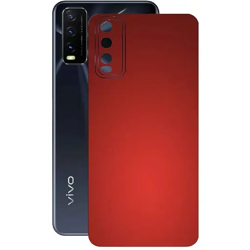 Захисна плівка StatusSKIN для Vivo Y20G Корпус Вініл червона матова - фото 1