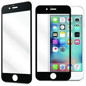 Стекло защитное iPhone 6/6S с рамкой черное - фото 1