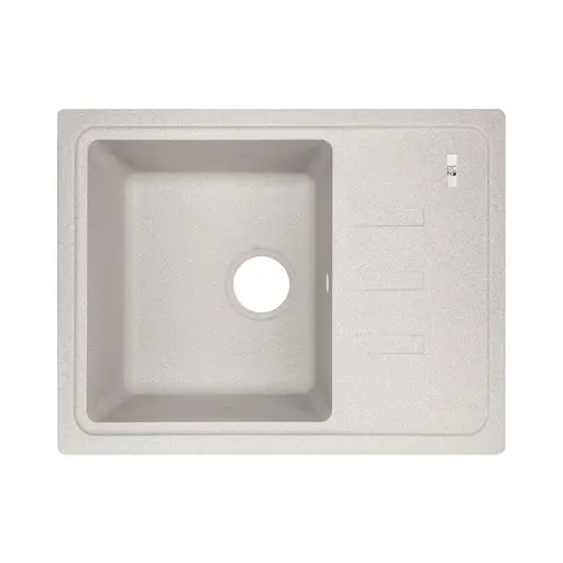 Кухонна мийка Lidz 620x435/200 GRA-09 (LIDZGRA09620435200), Сірий - фото 1