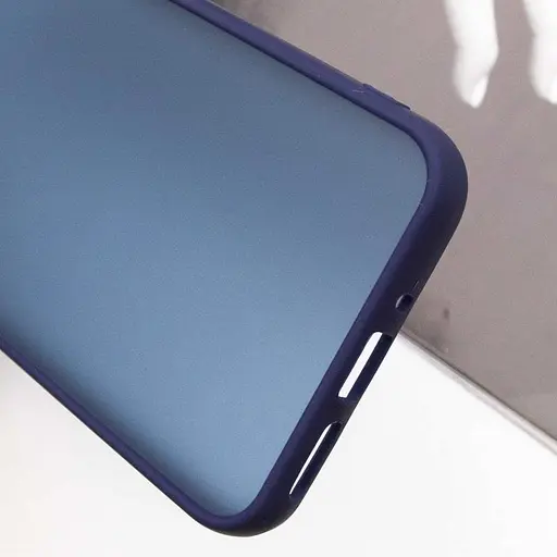 Чехол Epik TPU+PC Lyon Frosted для Samsung Galaxy A55 Deep Navy - фото 5