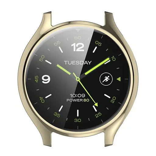 Захисний чохол Tamister для смартгодинника Xiaomi Watch 2 з плівкою золотистий - фото 3