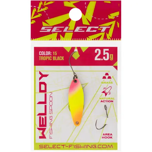 Блесна Select Welldy 2.5g 31mm #15 Tropic Black - фото 2