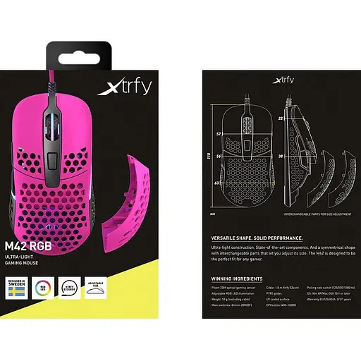 Мышь Cherry Xtrfy Xtrfy M42 RGB USB Pink (XG-M42-RGB-PINK) - фото 7