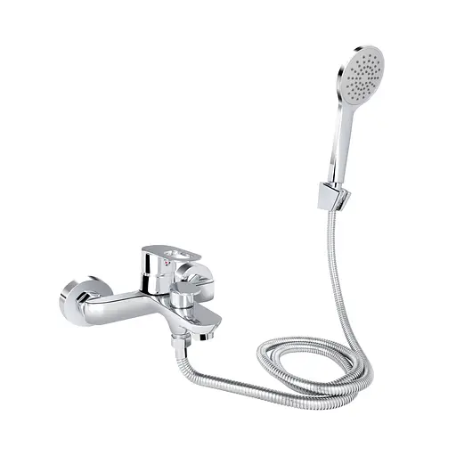 Смеситель для ванны Lidz Latwa 006 (c душевым гарнитуром) (k35) LDLAT006CRM45414 Chrome - фото 1