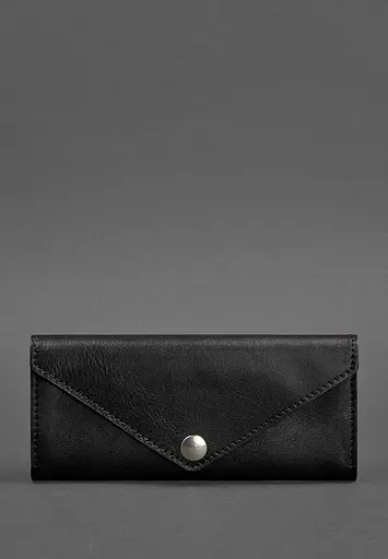 Женский кожаный кошелек Керри 1.0 черный Krast - фото 2