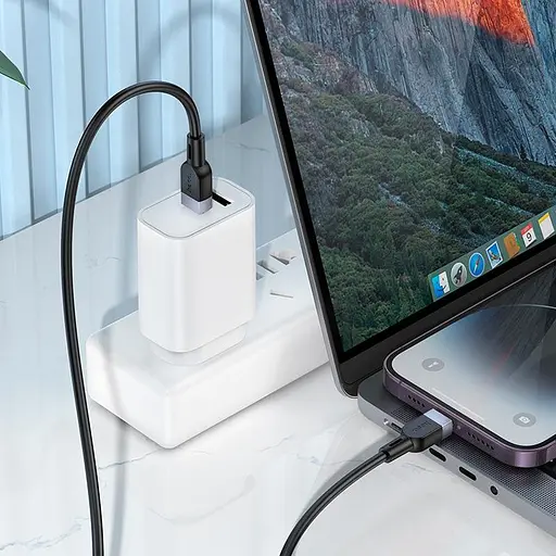 Кабель Hoco Type-C to Lightning Energy силиконовый зарядный кабель для передачи данных X109 3 м 27W - фото 2