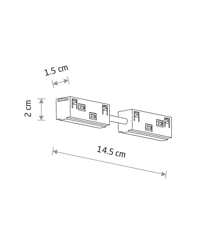 Соединитель прямой Nowodvorski 11628 LVM Straight Conductive Module IP20 белый - фото 2