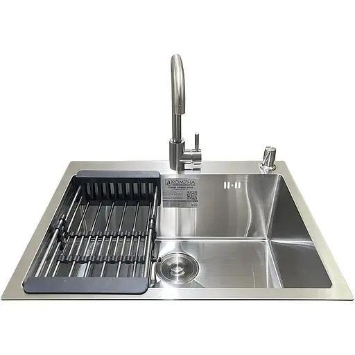 Комплект мойка + смеситель Romzha Arta U-550S Max (B) - фото 2