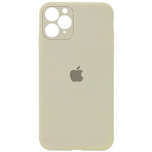 Чехол Epik Silicone Case Square Full Camera Protective AA для Apple iPhone 11 Pro 5.8 Бежевый/Antique White