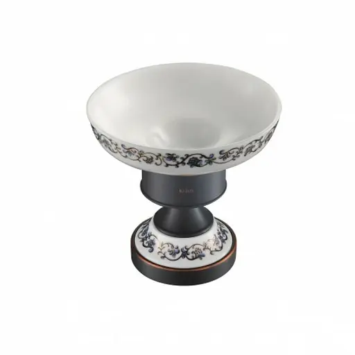 Керамическая мыльница Kraus Apollo черная бронза KEA-16507ORB, Бронза - фото 1