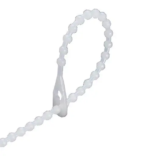 Стяжка багаторазова вузликова 150 мм біла ТМ СПЕКТР LUX - фото 1