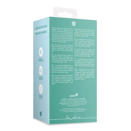 Кільце ерекційне Loveline Pointed Cock Ring 10.7 см (зелений) - фото 23