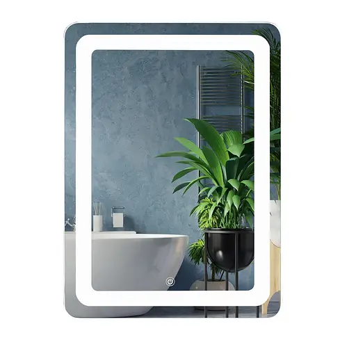 Дзеркало Unio MRR-04 SQR-RA-S 600 x 800 mm LED FL з сенсором 000027463 - фото 1