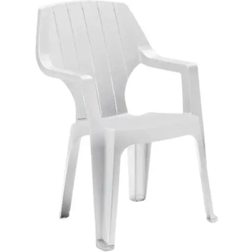 Стул садовый пластиковый Bica Alta белый - фото 1