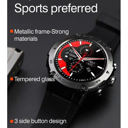 Умные наручные смарт часы Smart Sport G-Wear (Black) - фото 5