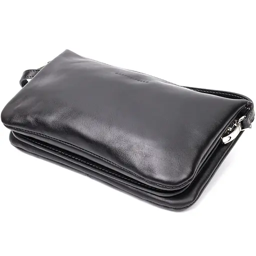 Кожаная женская сумка Grande Pelle 26х15.5х3 см sum0023600 - фото 4