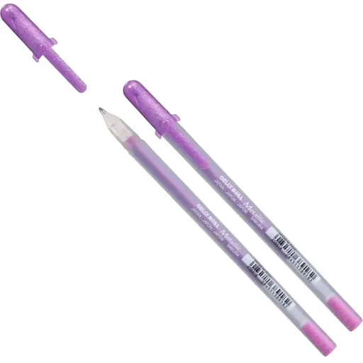 Ручка гелевая Sakura Metallic Розовый - фото 1