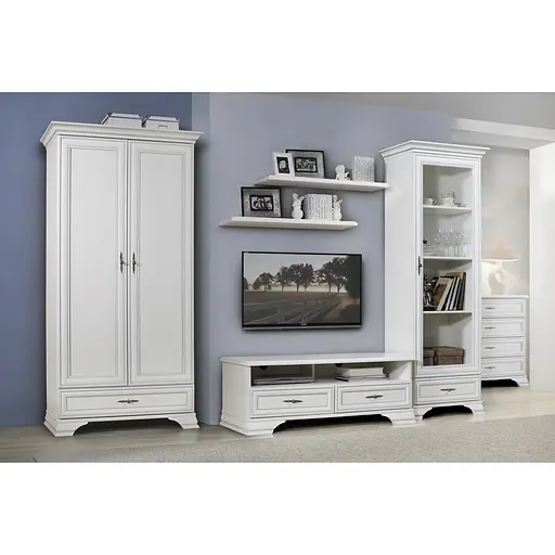 Тумба під телевізор ВМК (БРВ) Кентукі RTV2S Білий альпійський (GRB-1952) - фото 4