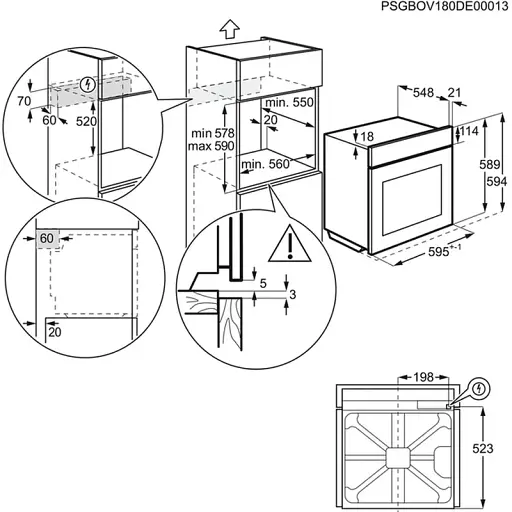 Электрическая духовка Electrolux OPEB 2520 R - фото 8