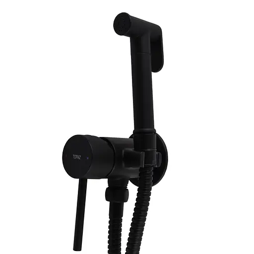 Змішувач гігієнічний TOPAZ LOFT TLF 32106-H39-BL латунний з душовим шлангом для ванної та туалету