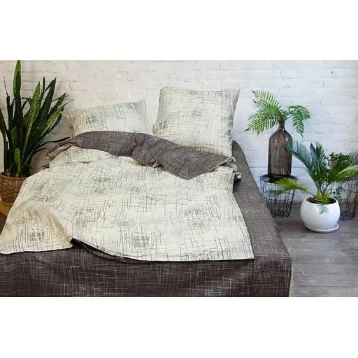 Комплект постільної білизни Viluta полуторний ранфорс 19010 100% бавовна - фото 2