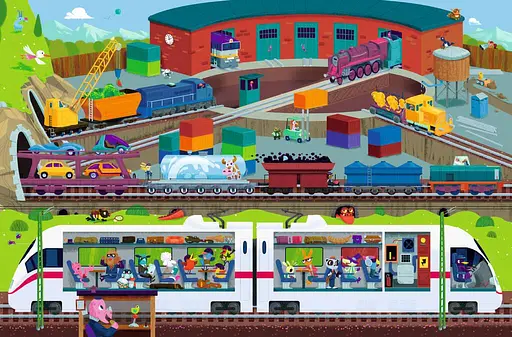 Книга Мой первый иммельбух. Поезда. Автор – Штефан Ломп (ARTBOOKS) - фото 3