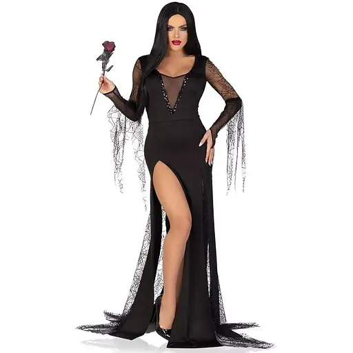 Еротичний костюм Мортіші Аддамс Leg Avenue Sexy Spooky Morticia M - фото 4
