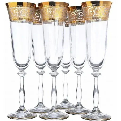 Набір келихів для шампанського Lora Тренто 215 мл 6 шт. NGC65SETCHAMP