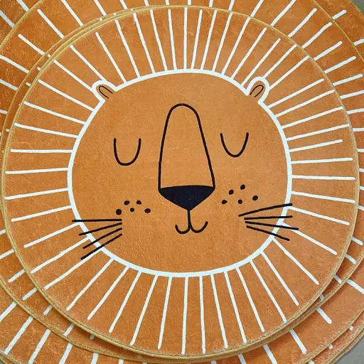 INS Nordic дитячий ігровий килимок для дітей круглий килим лев Ігровий килимок - фото 5