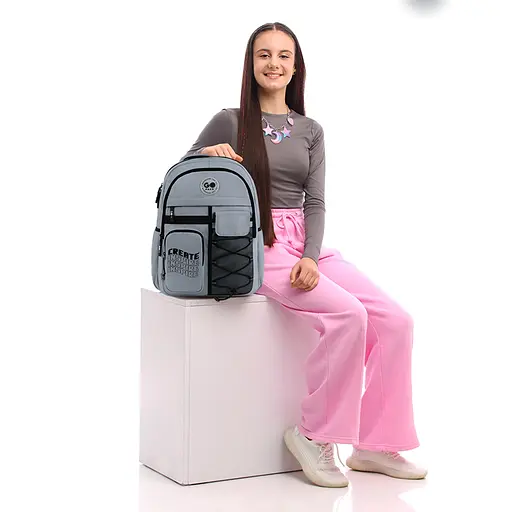 Рюкзак GoPack Education Teens 184 серый Серый (GO26-184L-2) - фото 20