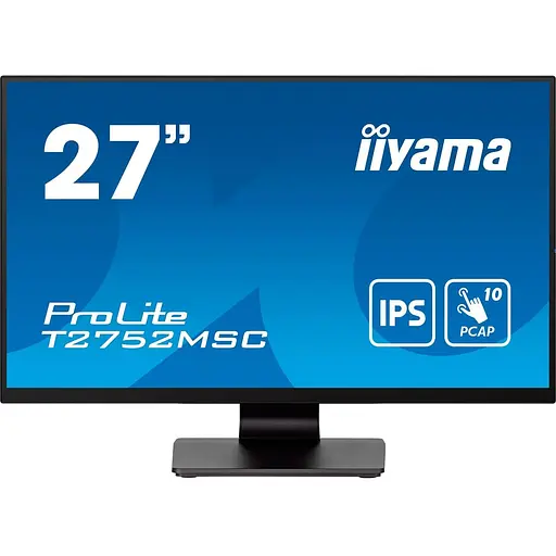 Монитор 27" Iiyama T2752MSC-B1 Touch FHD IPS 60Hz (T2752MSC-B1) - фото 1