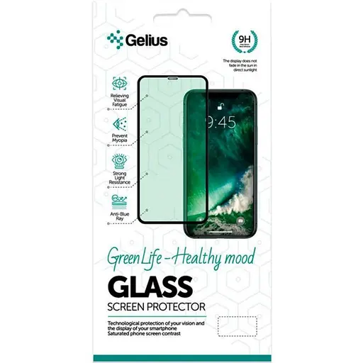Захисне скло Gelius Green Life для Samsung A215 (A21) black