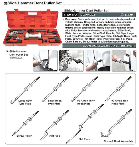 Зворотний молоток для рихтування Toptul 000257772 - фото 2