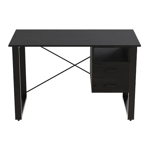 Письмовий стіл із ящиками Ferrum-decor Оскар 750x1400x600 метал Чорний ДСП Сосна Кембра 16 мм (FRD-103236)