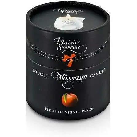 Масажна свічка Plaisirs Secrets Peach (80 мл) - фото 3