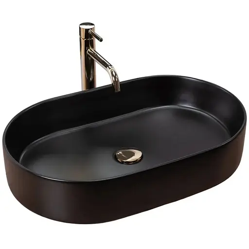 Умивальник Rea Nadia накладний black matt REA-U1062, Чорний матовий - фото 1