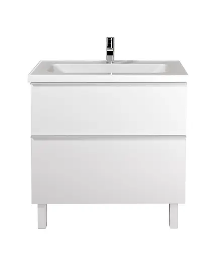 Тумба Мойдодир Grin 80-U з умивальником Fenova 80 Білий - фото 2