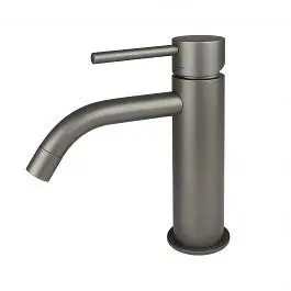 Смеситель для раковины Paffoni Light без донного клапана mercury grey LIG071MG, Серый - фото 2