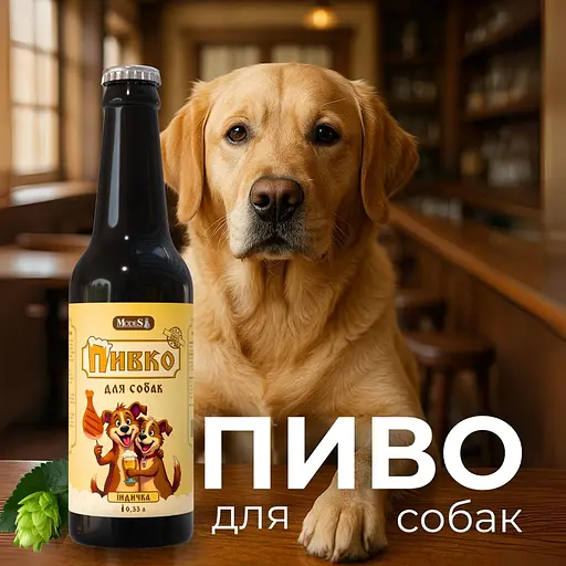 Пиво для собак ModeS со вкусом индейки 0.33 л - фото 7