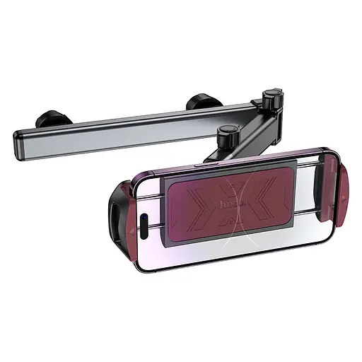 Автотримач Hoco H69 Gamble telescopic на підголівник Black / Red - фото 2