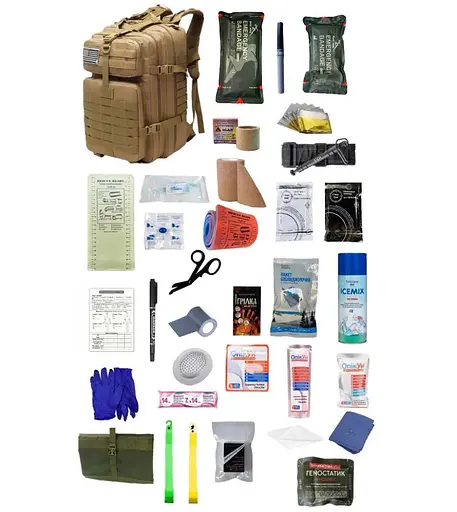 Укомплектованный медицинский тактический рюкзак №1 Rescue Ready - фото 1