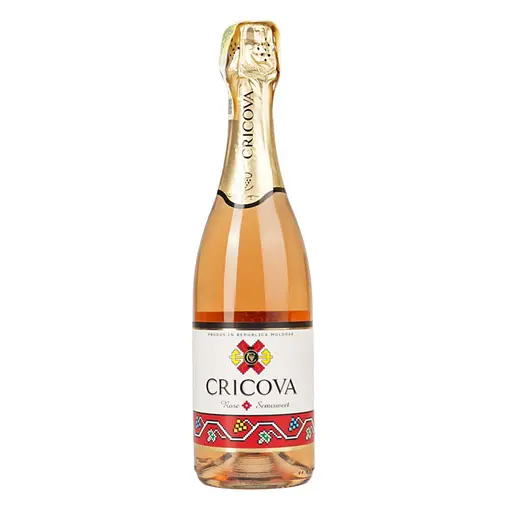 Вино игристое Cricova Карпе полусладкое розовое 0.75 л 13% - фото 1