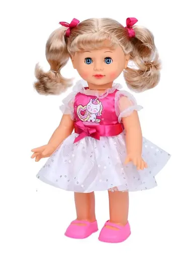 Интерактивная кукла M 5808 I UA «Даринка» от LimoToy, 33 см, на украинском языке, поет, ходит, реагирует на звук, в коробке (6903317639434) - фото 2