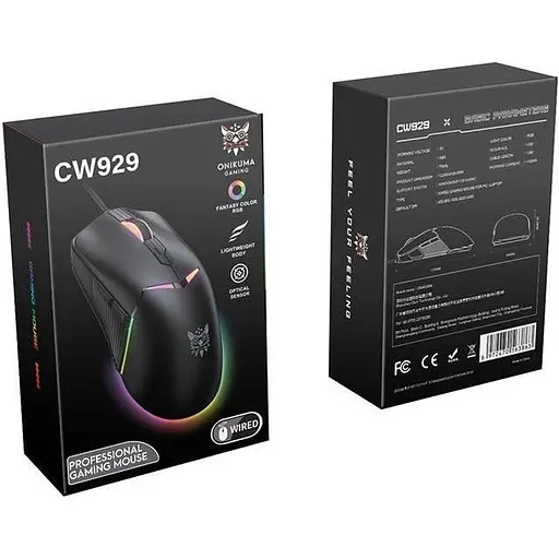 Миша Onikuma CW929 Black [136256] - фото 6