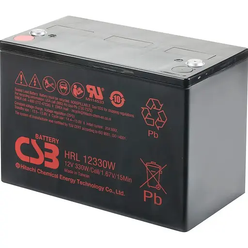 Акумулятор CSB AGM 12V (12V/100Ah/1200Wh) (HRL12330W) [112170]